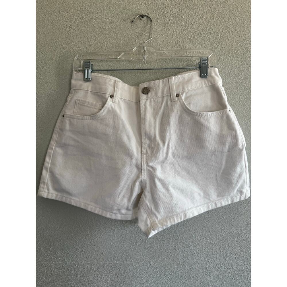 Pull&Bear White Denim Shorts Size 6